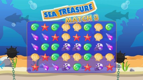 Coral Reef Tile Swap Puzzle
