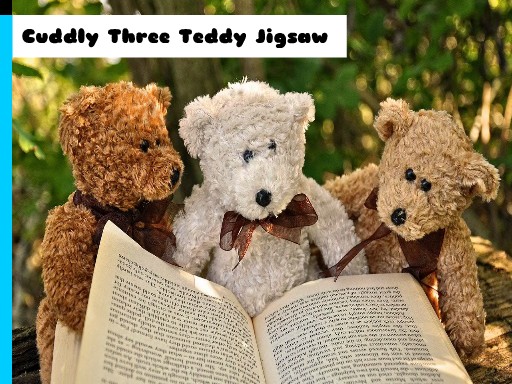 Cuddly Three Teddy Jigsaw Puzzle