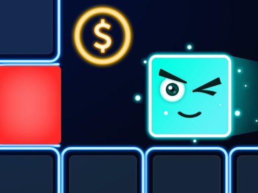 Neon Tile Rush Puzzle Game
