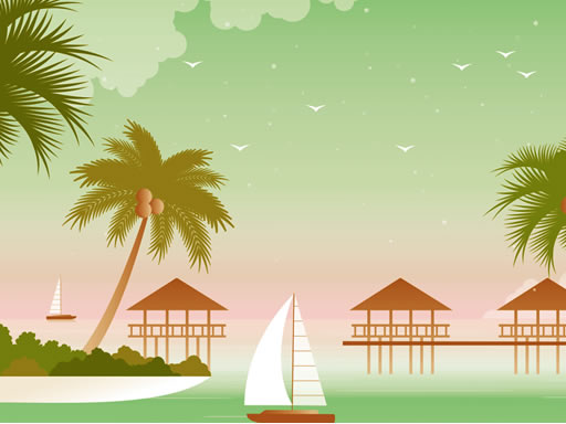 Tropical Paradise Difference Puzzle