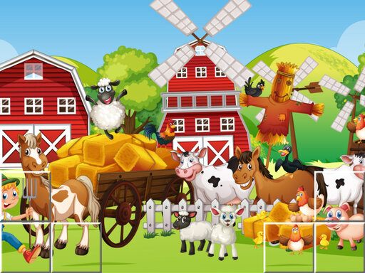 Farm Picture Puzzle Game