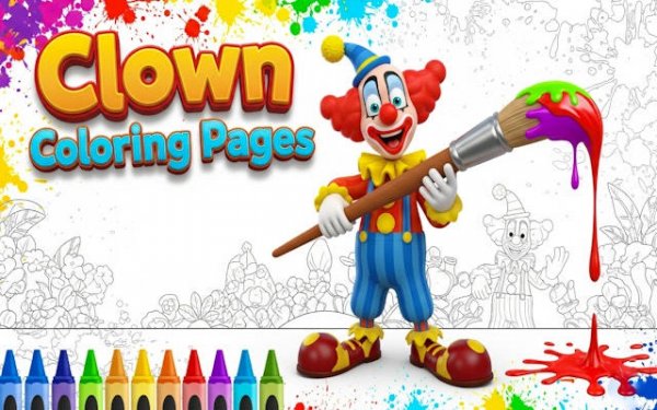 Clown Coloring Pages: Fun Coloring Book Online Game