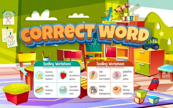 Correct Word - Kids Spelling & Vocabulary Online Game