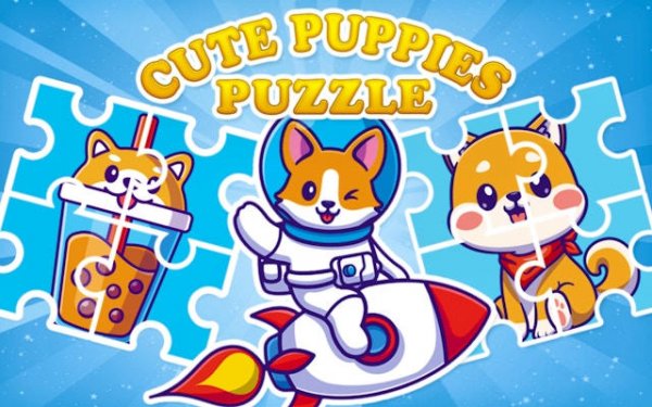 Cute Puppies Puzzle Game Online