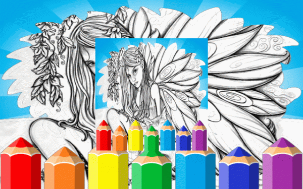 Magical Fairy Coloring Pages