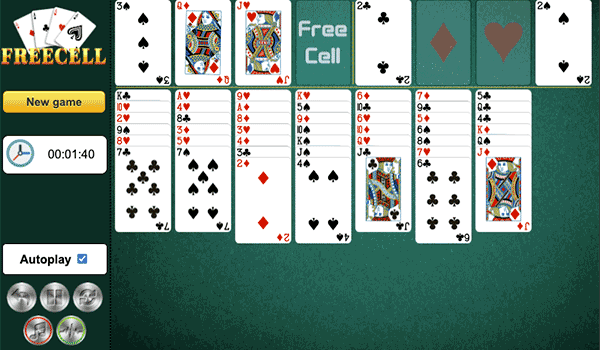 Strategic Solitaire: FreeCell Card Challenge